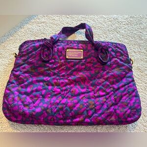 Marc by Marc Jacob’s Purple Navy Printed Laptop Bag
